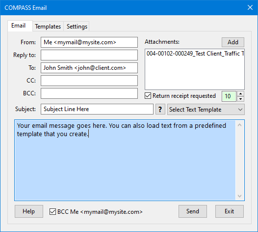 Sending COMPASS Mail