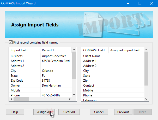Import Step 3 Import Step 3