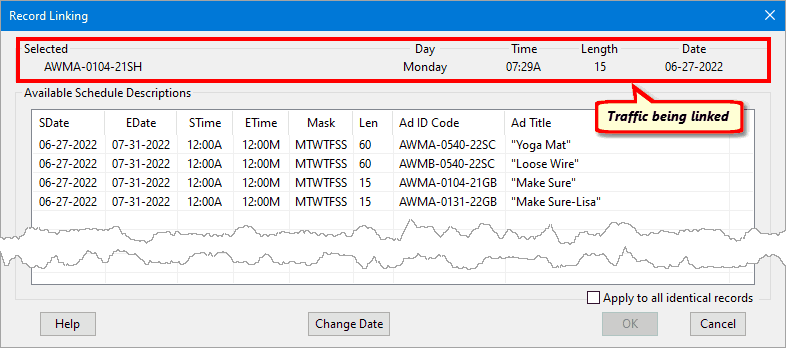 Traffic Linking Traffic Linking