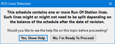 ROS Line Split Alert