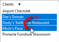 Selecting with Shift Selecting with Shift