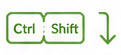 Control + Shift
